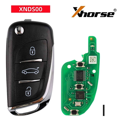 Xhorse XNDS00EN car remote key, 3-button, VVDI key programmer, universal remote key (Car Keys) - xnds00en