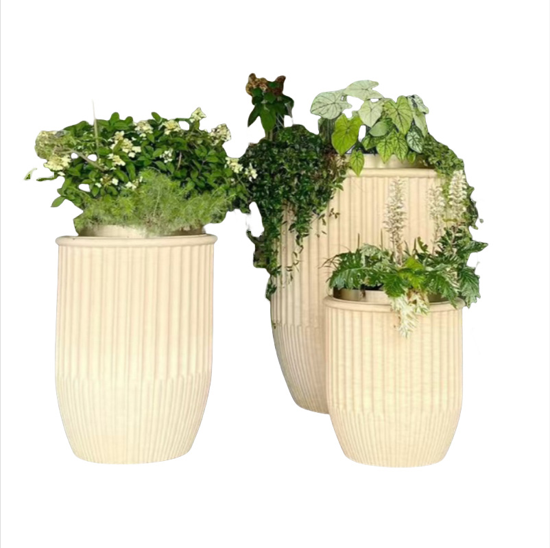 FRP antiguo florecer combinado centro comercial hotel sala de ventas decoración al aire libre estilo antiguo