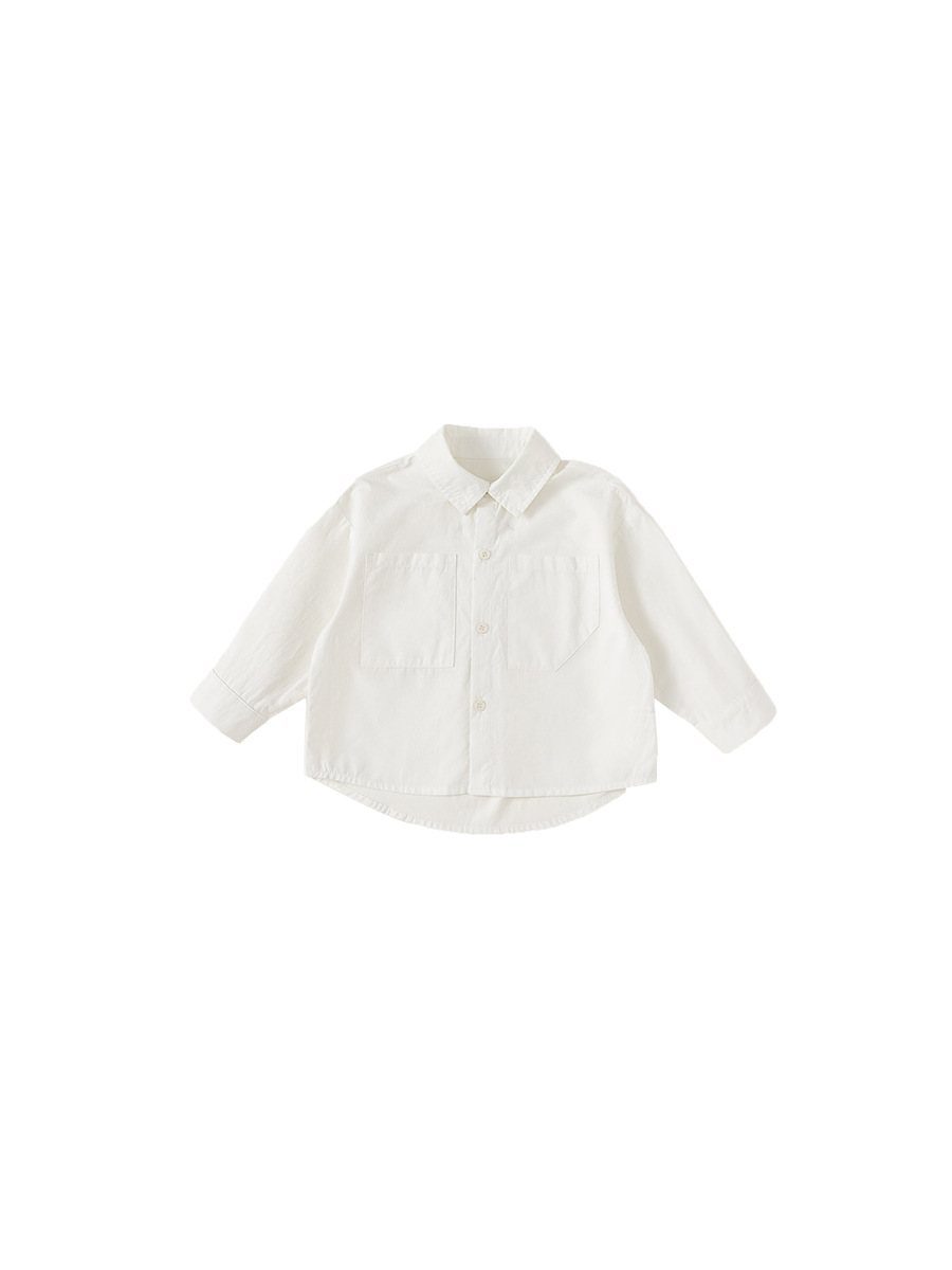 Youbao ropa para niños primavera nuevos productos camisas para niños de manga larga de color sólido camisa de ropa para niños de estilo simple CY84030