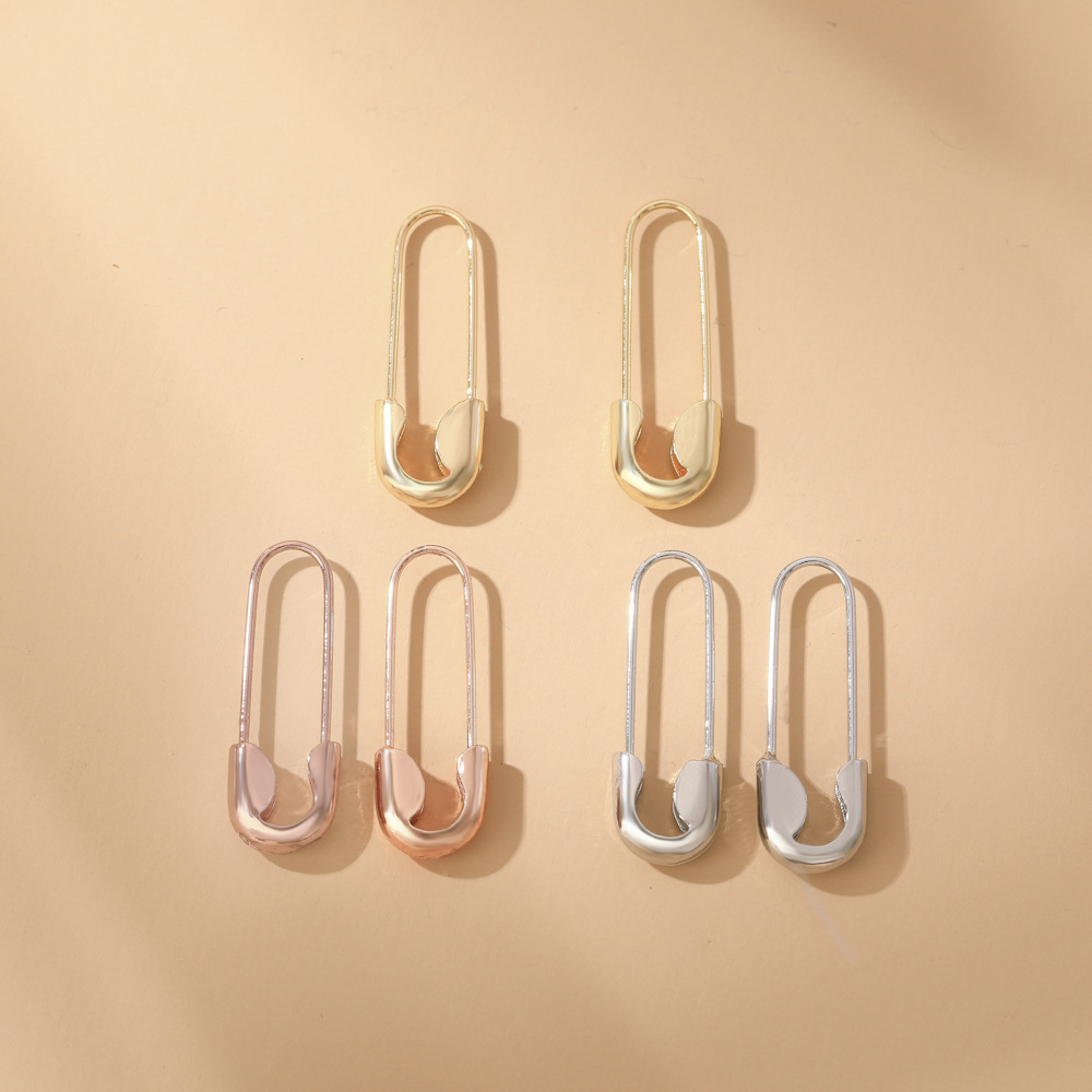 Wholesale New Mini Pin Alloy Earrings Nihaojewelry display picture 2