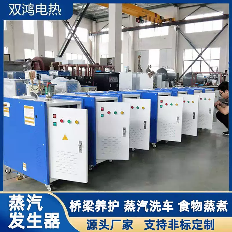 72KW电加热蒸汽发生器 桥梁养护混凝土养护蒸汽机 全自动蒸汽锅炉