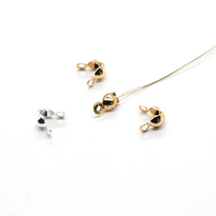 diy手鍊項鍊珠鏈配件14K包金保色包扣豆仔扣雙耳雙邊扣收尾貝殼扣