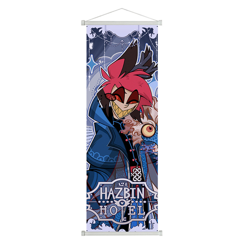 Hazbin Hotel Scroll Poster Anime Merchandise Wall Art Indoor Decoration Customizable