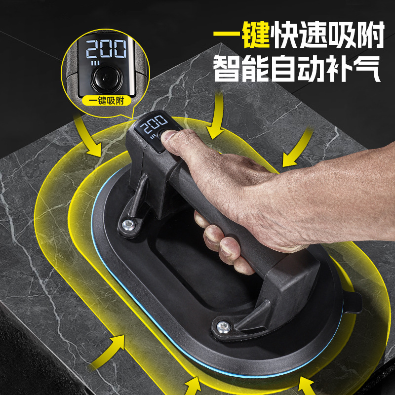 电动吸盘自动补气玻璃吸盘瓷砖真空抽气吸盘搬运工具批发E18