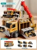 [Deformation + Six-cabin Ejection] Multifunctional Crane Crane - Yellow "6 Alloy Car" Exquisite Gift Box