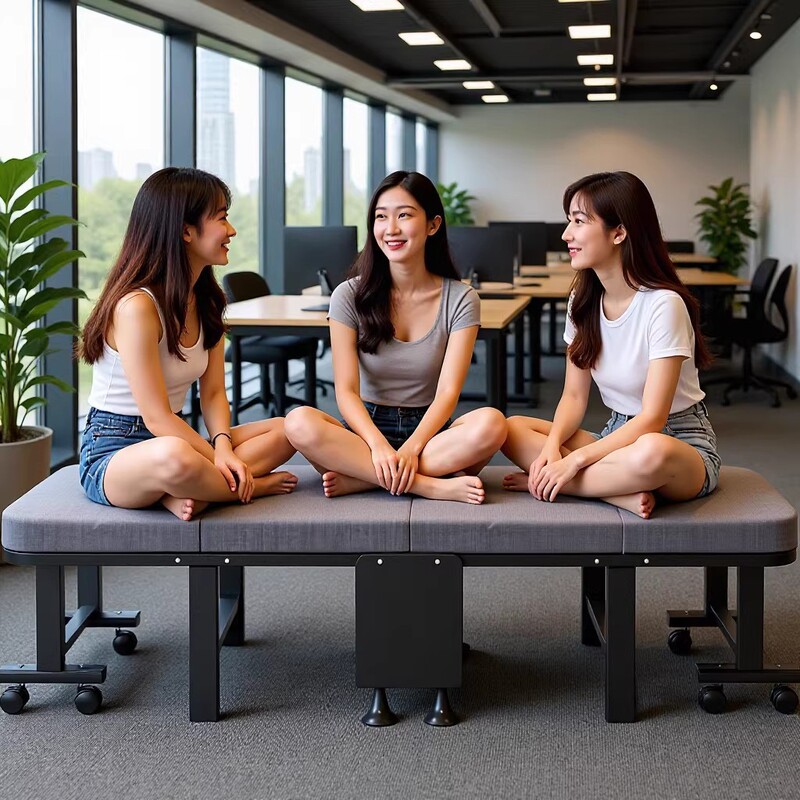 Hidden Workstation Bed, Foldable Office Portable Bed, Compact and Lightweight, Hard Board, 60% off Layers of Thickened Reinforced Coconut Palm Fiber Hidden Workstation Bed, Foldable Office Portable Bed, Compact and Lightweight, Hard Board, 60% off Layers of Thickened Reinforced Coconut Palm Fiber