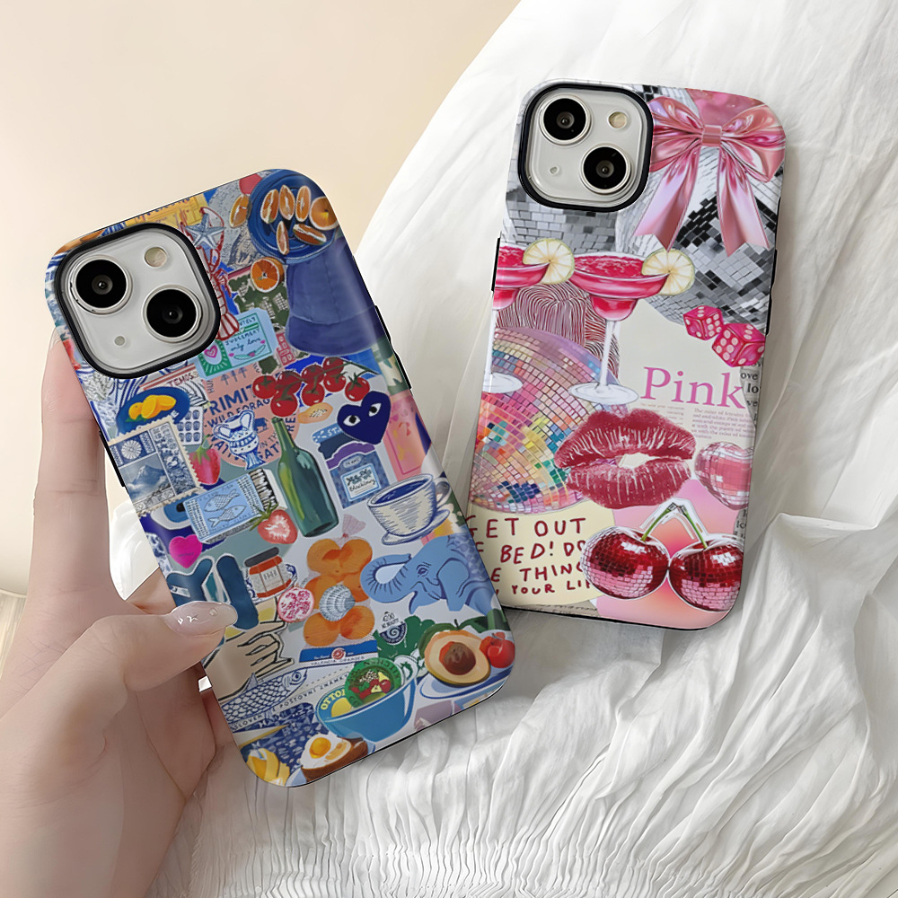 亚马逊热销苹果17pro手机壳夏日派对iphone15保护套13ProMax硬壳X