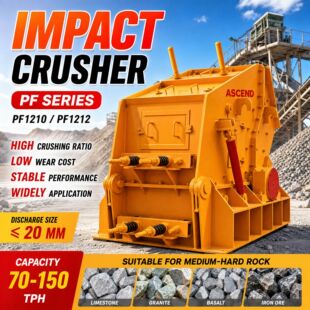 Medium hard rock plate hammer crushing sand making machine