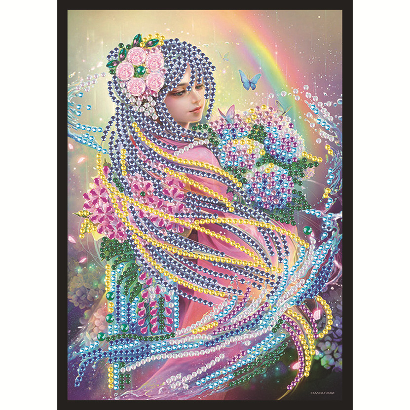 Transfronterizos nuevos dibujos de diamantes DIY hechos a mano unicornio dibujo de diamantes cuaderno dibujo de diamantes llenos de pintura de diamantes