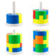 Cross-border children's three-dimensional 3D puzzle round DIY puzzle building blocks changeable cube tower science education toys