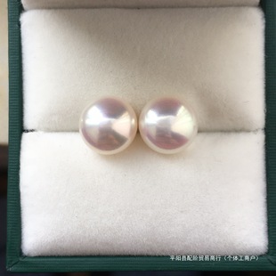 Wholesale Natural Freshwater Pearl Earrings Grade 6 Extremely Strong Light Comparable to Japanese Sea Water Pearl Earrings 925 Sterling Silver