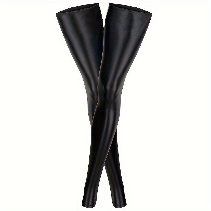 Экспорт сексуального нижнего белья из Европы и Америки, лакированная кожа с вырезами, искушение, костюм для танцев на пилоне, бикини на шнуровке, лакированные кожаные носки 04