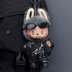 一二三代labubu娃衣时尚小摄影师潮牌衣服毛绒玩具3.0布布替换装