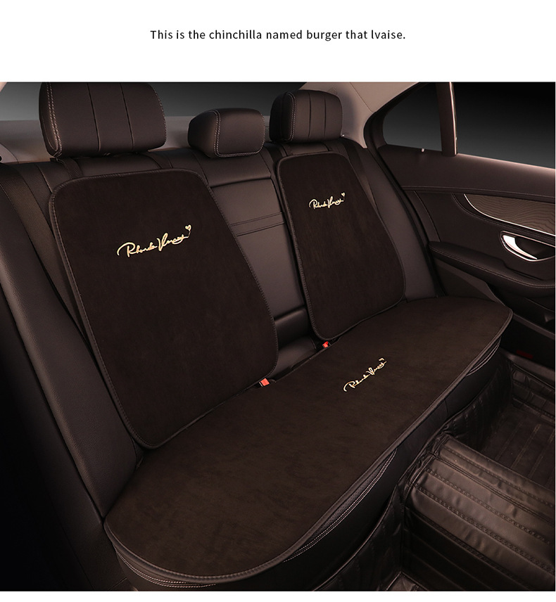 Suede Four Seasons car cushion four seasons constant temperature winter thermal single piece single seat three-piece ins style seat cushion