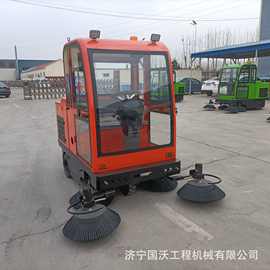 电动驾驶扫地机 厂区学校 路面清扫机图片 3轮扫地车视频