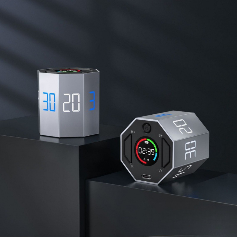 时间管理器提醒定时器小方八面厨房自律儿童计时器学习沙漏垒德株