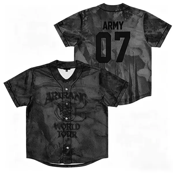 Bts Baseball Jersey Training Uniform Sports Fanwear Custom Jacket Cardigan Cross-Border