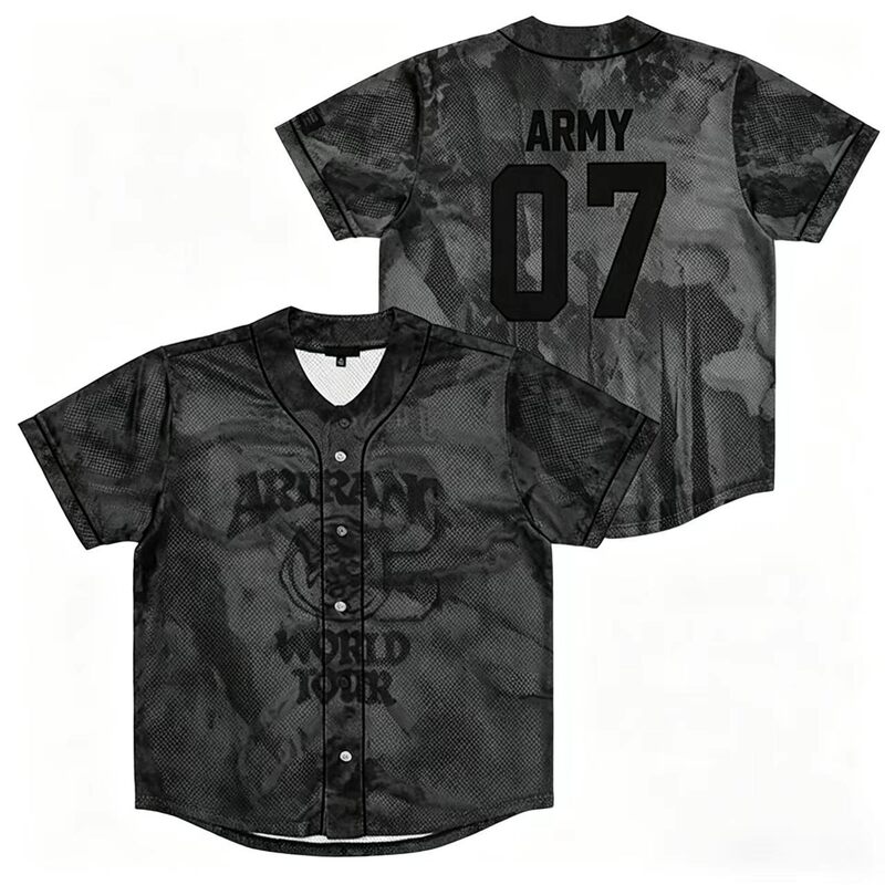 Bts Baseball Jersey Training Uniform Sports Fanwear Custom Jacket Cardigan Cross-Border Bts Baseball Jersey Training Uniform Sports Fanwear Custom Jacket Cardigan Cross-Border
