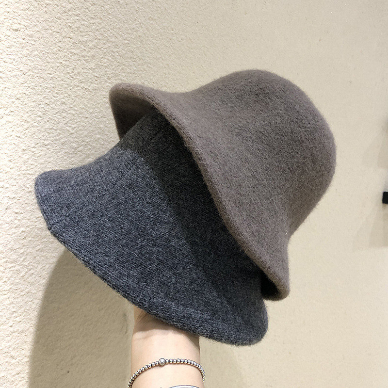 Cappello a secchiello in lana donna berretto pescatore inverno_voghion.com