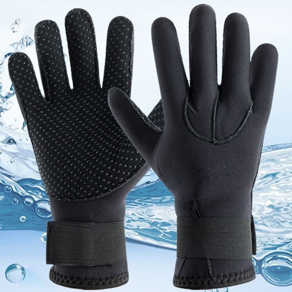 3MM diving gloves, warm, cut-resistant, puncture-proof, cold-resistant, non-slip, abrasion-resistant, for catching crabs and fish, suitable for outdoor activities, sun protection, and surfing