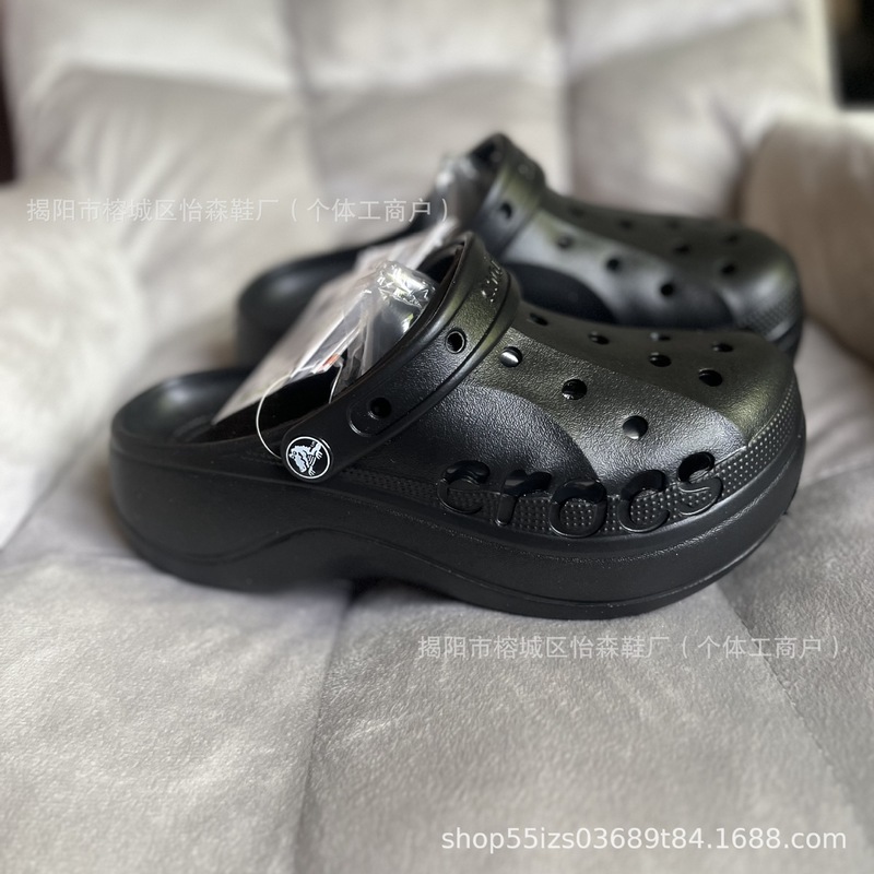 洞洞鞋防滑沙滩拖鞋厚底5公分云彩 洞洞透气防臭松糕底女鞋|undefined