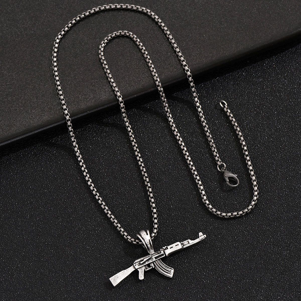 Ak47 Gun Pendant Necklace Fashion Jewelry For Men And Women_voghion.com