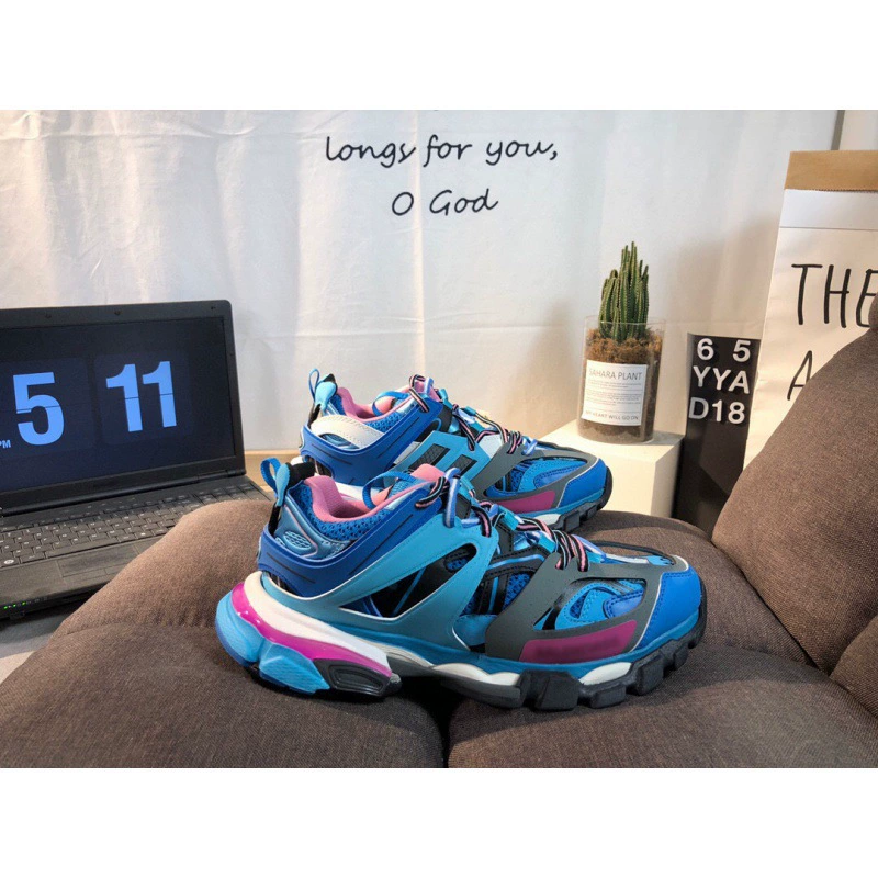 Chunyuan Paris Daddy Shoes Женская обувь Track 3.0 Putian Men's Forly - уличные толстые подошвы со светодиодной подсветкой, увеличивающей спортивную пару