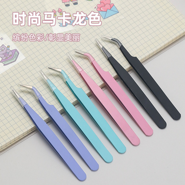 Macaron color hand account tweezers wholesale stainless steel color…