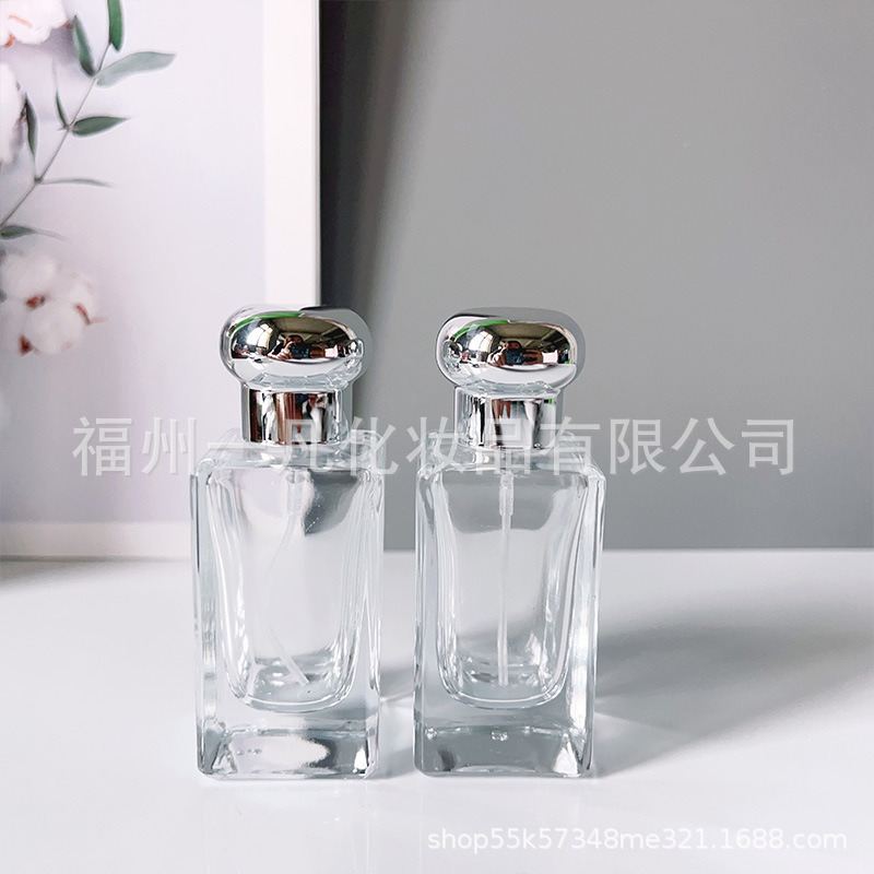 现货螺口香水分装瓶高档便携30毫升小样替换瓶旅行玻璃按压空瓶子