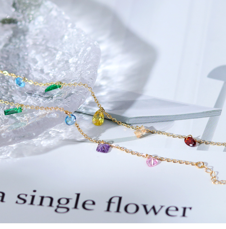 Fashion Water Droplets Titanium Steel Gold Plated Bracelets 1 Piece