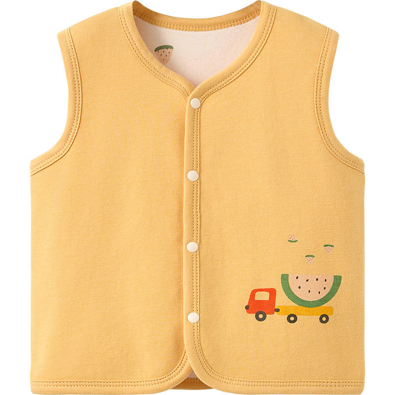 Primavera y otoño chaleco para bebés recién nacidos con clip de caballo para niños y niñas chaleco delgado para niños chaleco de base para niños