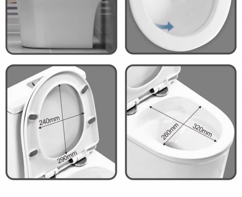 Household large-diameter anti-odor siphonic toilet, ordinary ceramic bathroom seat, essential for hotels undefined