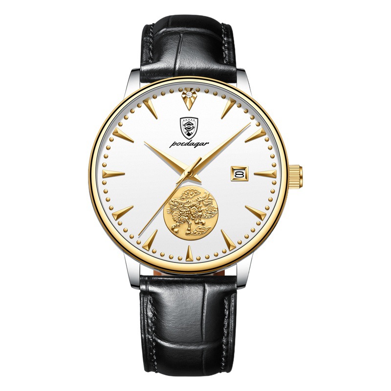 Marca Suiza impermeable reloj mecánico automático de los hombres reloj mecánico ultra-Delgado cinturón mariposa hebilla tiktok vivo caliente