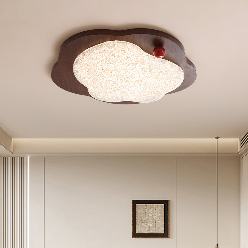 Dormitorio principal lámpara de techo italiana minimalista lujosa resina de alto nivel 2025 nueva lámpara de protección de ojos creativa para niños