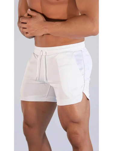 2025 Cross-border Fitness Men's Running Shorts Fitness Training Quick-drying Swim Trunks Three-tie Belt One-piece Dropshipping