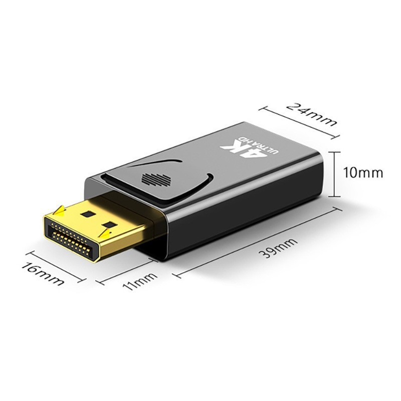 大dp変換hdmi変換コネクタDPインターフェイス4k変換ヘッドコンピュータディスプレイプロジェクターdp to hdmiヘッド|undefined