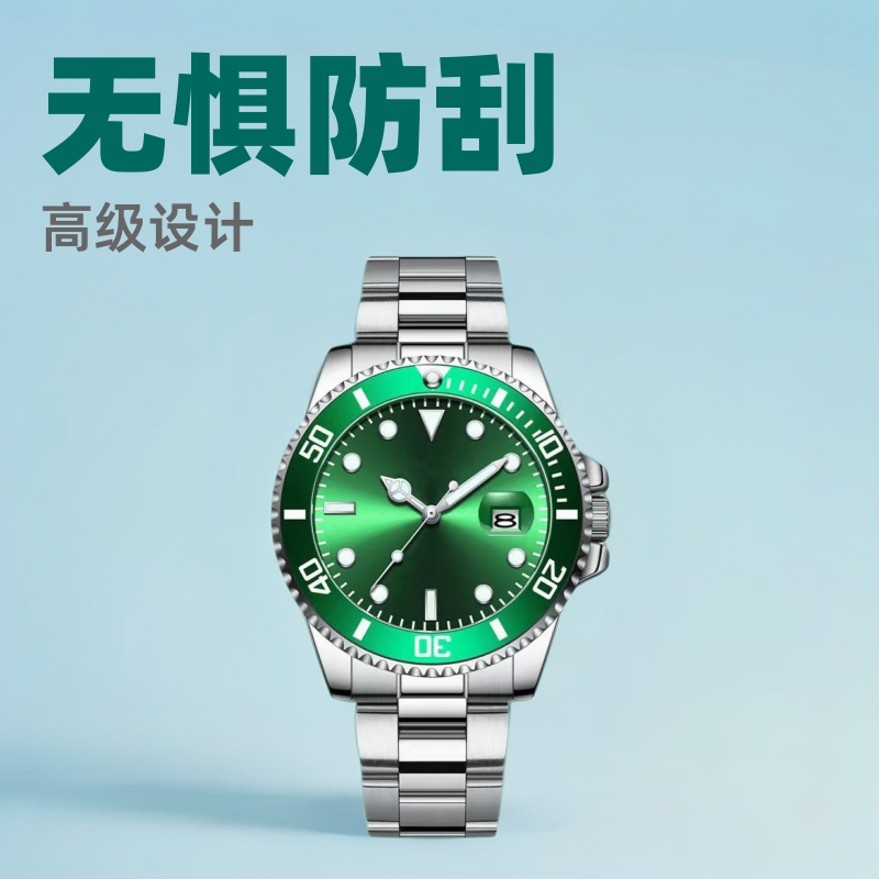 Zido marca avanzada moda casual simple cuarzo automático luminoso impermeable agua verde fantasma 1903 reloj de hombre