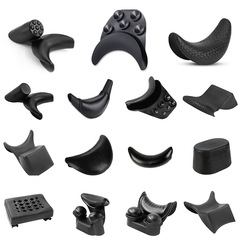 廠家直銷美發頸枕髮廊專用洗頭床洗頭盆枕彎形pU形護墊硅膠枕托