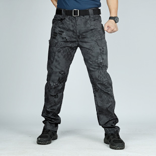 Manufacturer's Ready Stock Spring and Autumn Outdoor Trousers Camouflage Combat Trousers Waterproof and Wear-Resistant Trousers Multi-Functional Pocket Overalls