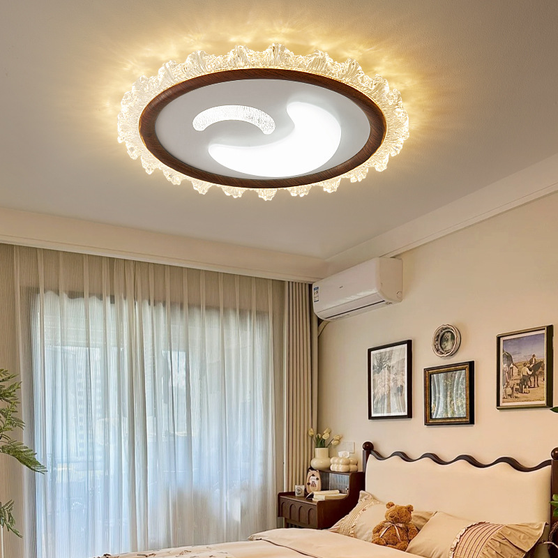 Lámpara de dormitorio, lámpara de techo, nueva estrella de dibujos animados, protección ocular, lámpara de habitación para niños, lámpara de habitación LED moderna cálida y romántica