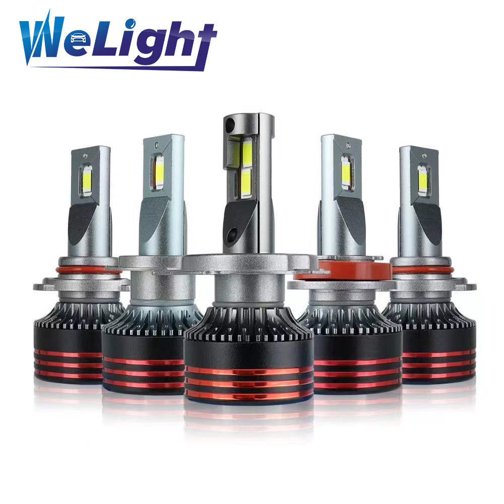 Nuevos faros LED de coche de alta potencia de un solo tubo de cobre M8PRO bombilla de coche H4 luz LED de coche integrada lejana y cercana