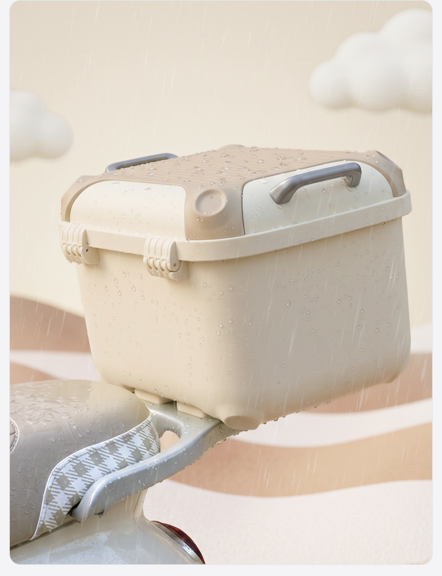 Tail Box for Electric Scooters: Yadea, Aima, and Tailg Universal Electric Scooter Trunk with Large Capacity and Backrest Storage Box