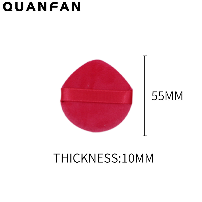 Suministro directo transfronterizo triángulo pequeño cuadrado redondo corazón melocotón polvo seco miel en polvo maquillaje multicolor material de pelo corto súper suave