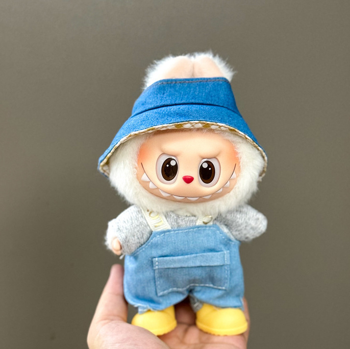 仅衣服适用于拉布布娃衣一二三代搪胶玩偶挂件公仔可穿圣诞娃衣套|undefined