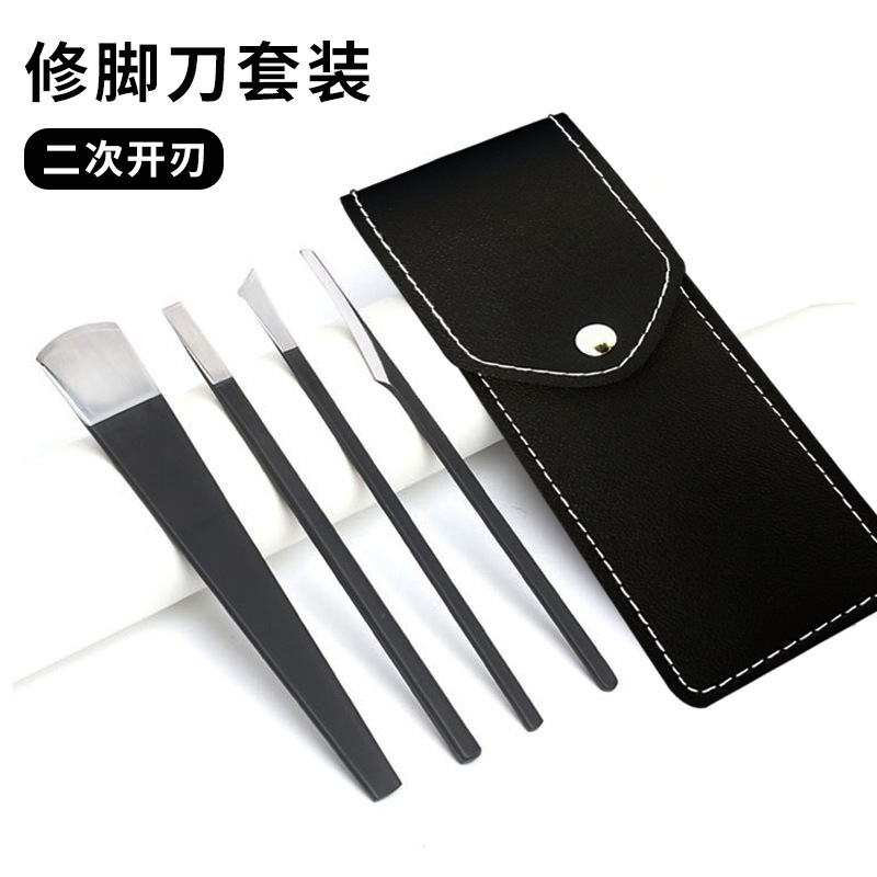 Pedicure Knife Set, Stainless Steel Nail Trimming Tools, Manicure Tool Set, Double-Edged Carbon Steel Nail Clippers