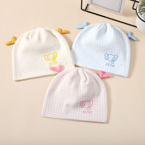 Baby fetal cap 0-3 months newborn confinement cap baby delivery room double-layer head protection hat children's hat