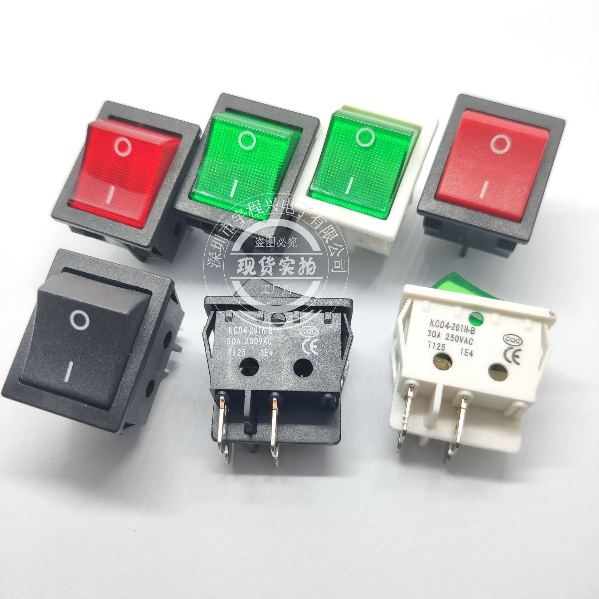 焊机T8555型KCD4带灯四脚六脚两档电焊机开关电源船型开关30A开关