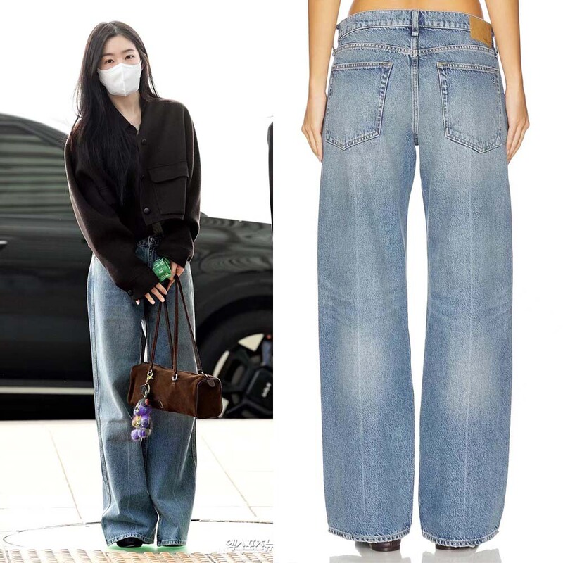 2026 early autumn new European and American Rag&bone style Tencel mid-line washed straight-leg denim pants for women