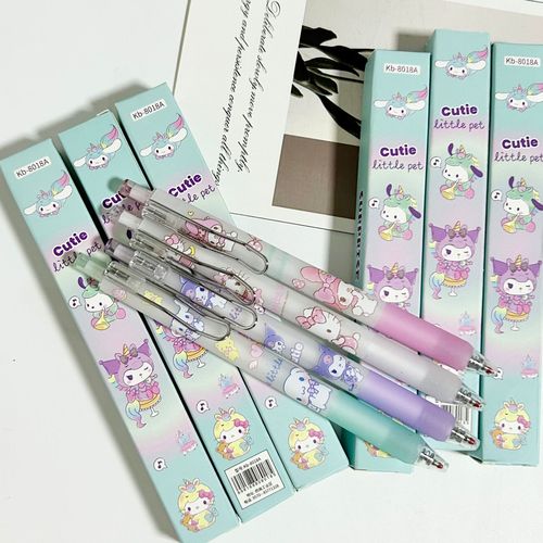 Sanrio blind box gel pen Kuromi Melody student stationery press water pen signature pen exam pen