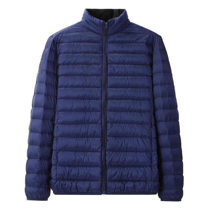 2021 Otoño e Invierno Chaqueta ligera de algodón acolchado con capucha chaqueta casual corta de los hombres coreanos abrigo de talla grande joven y mediana edad